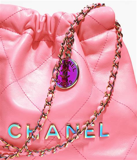 chanel coral mini|Chanel 22 mini handbag, Shiny calfskin & rainbow .